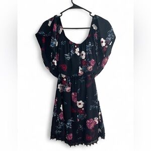 Charlotte Russe Black Floral Mini Dress